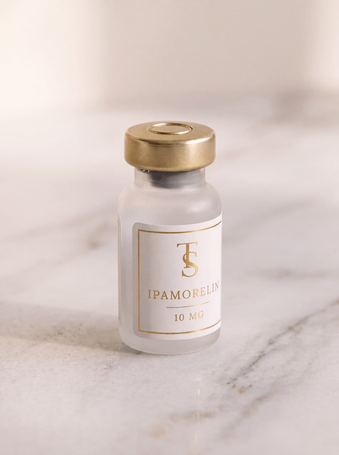 Ipamorelin 10mg — three-quarter view