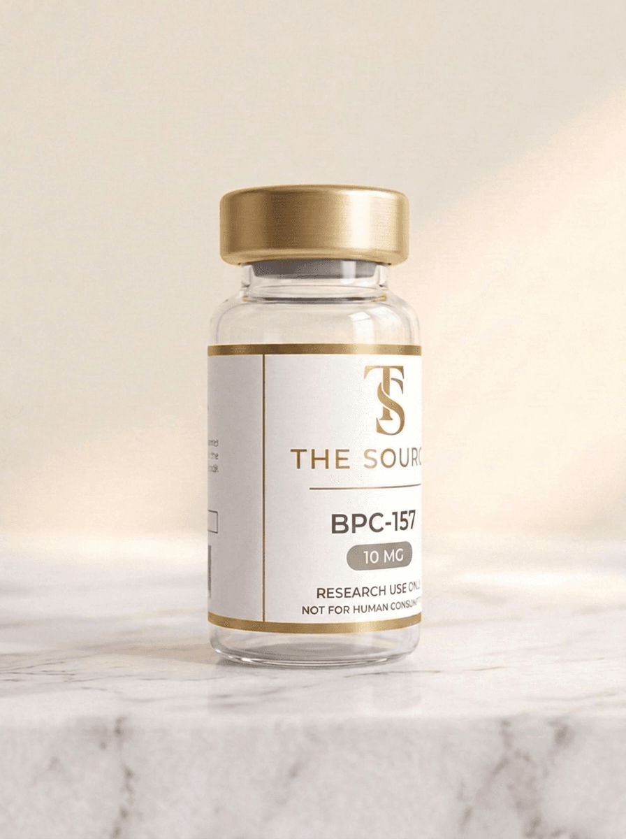BPC-157 10mg — three-quarter view