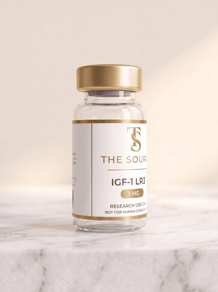 IGF-1 LR3 1mg — three-quarter view