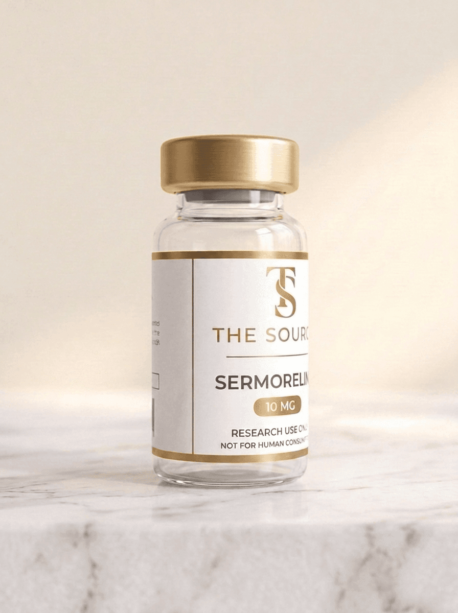 Sermorelin 10mg — three-quarter view