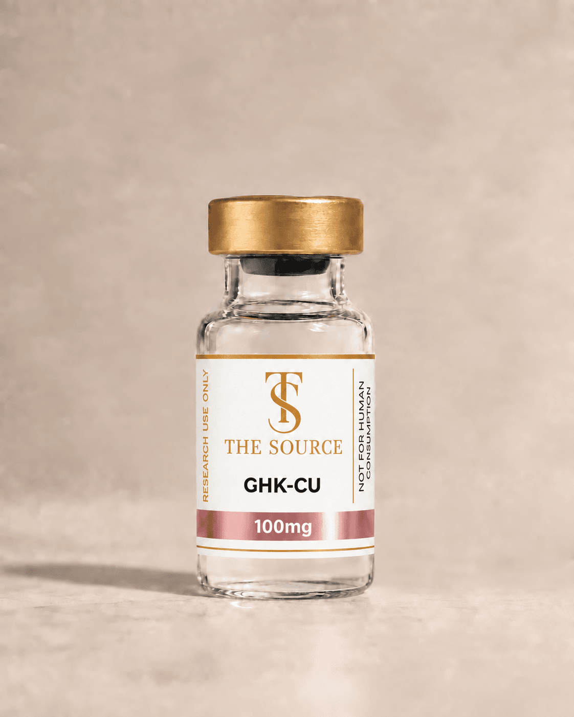 GHK-CU, 100mg, The Source gold-capped vial
