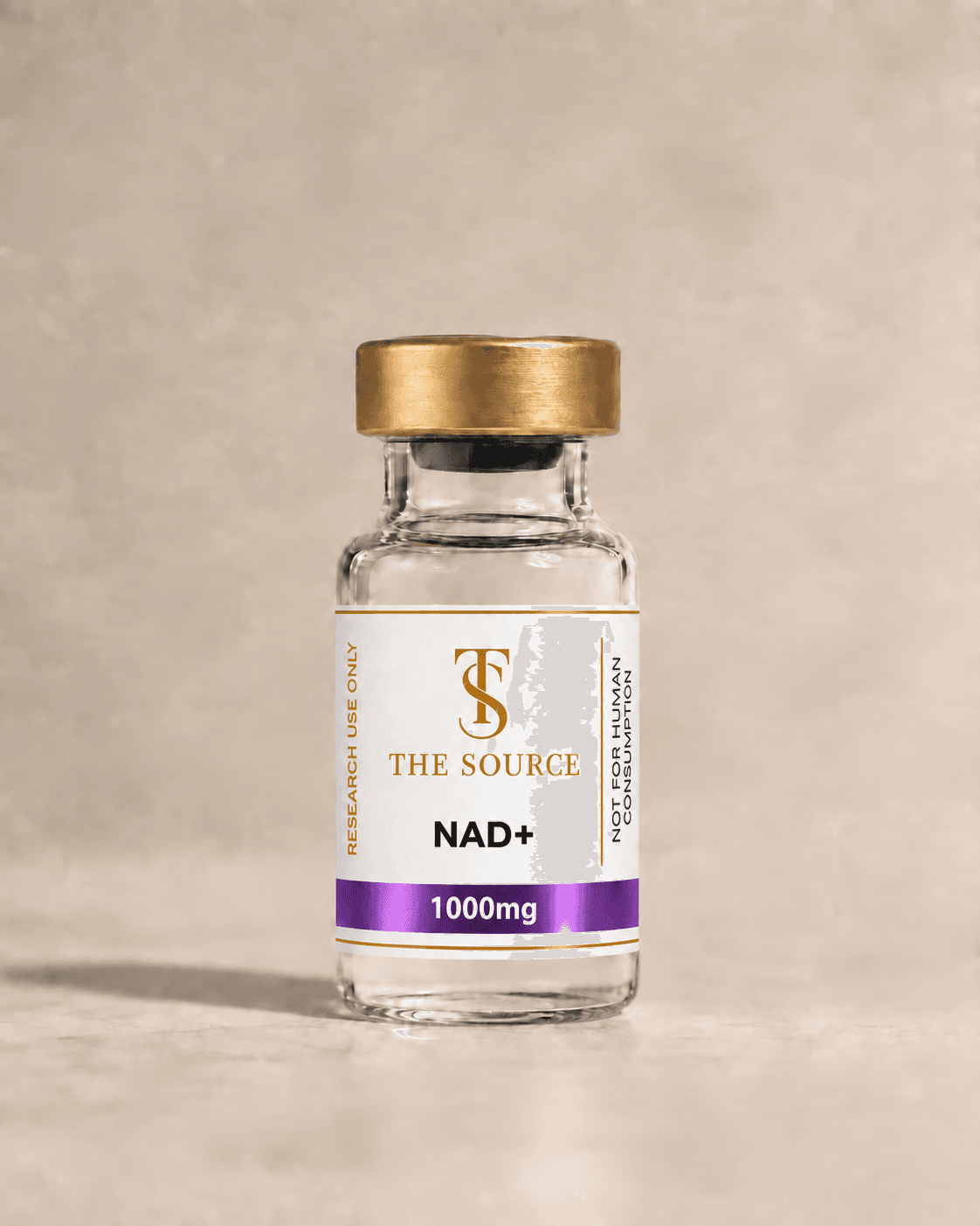 NAD+, 1000mg, The Source gold-capped vial