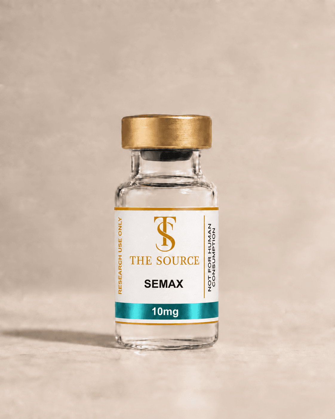 Semax, 10mg, The Source gold-capped vial