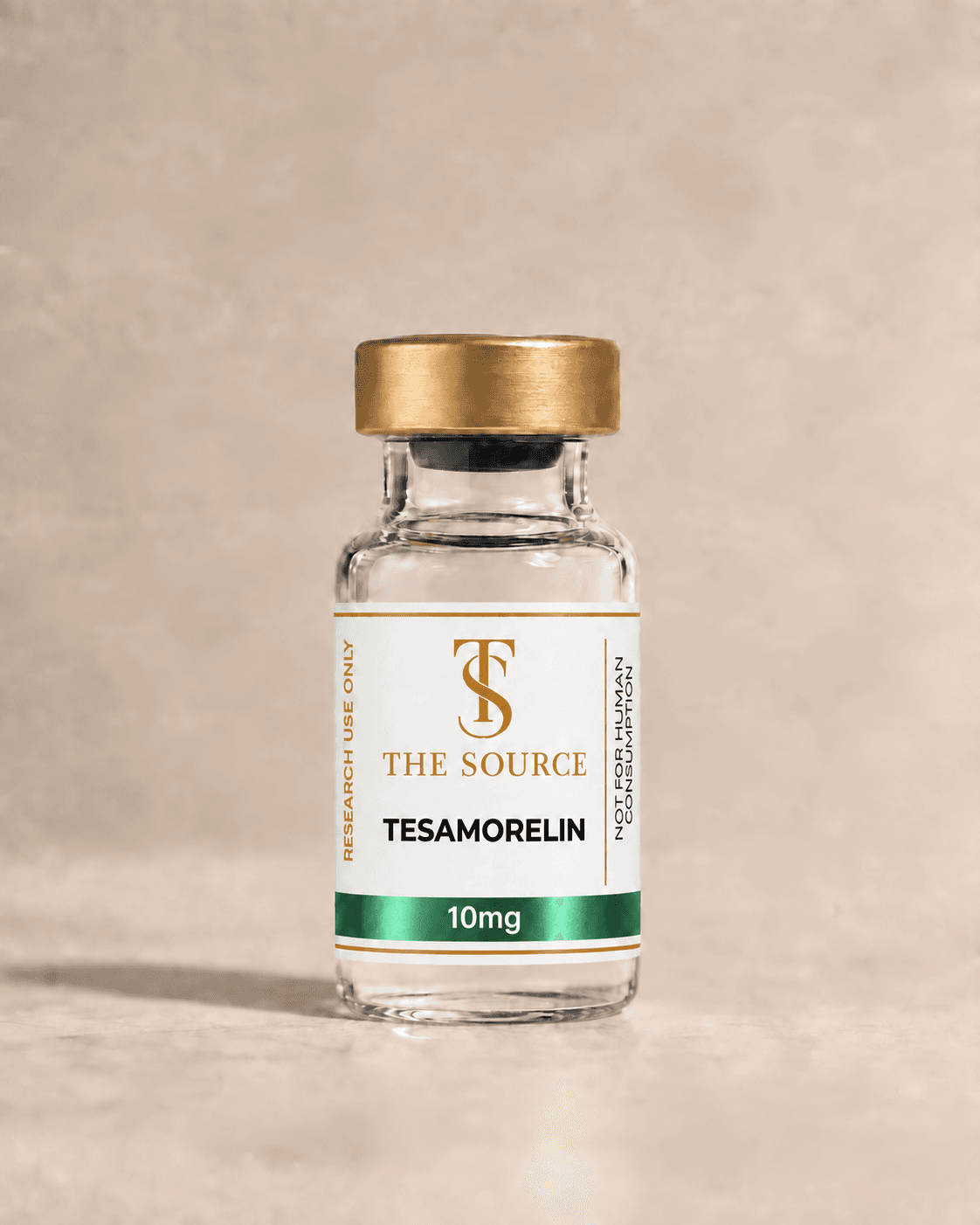 Tesamorelin, 10mg, The Source gold-capped vial