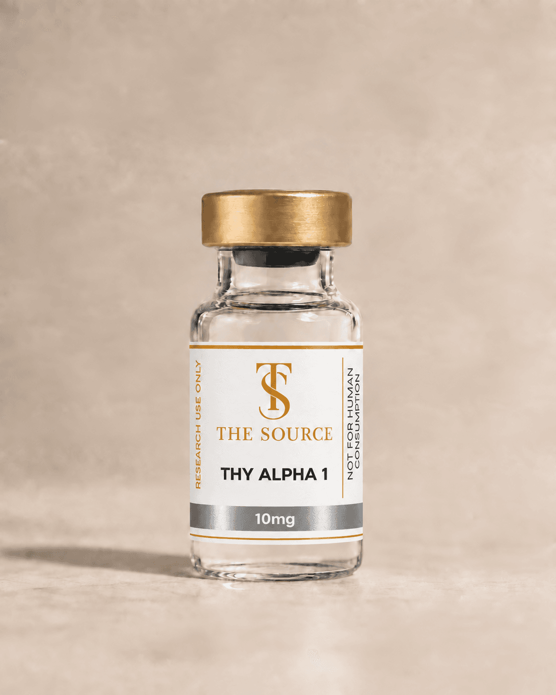 Thy Alpha 1, 10mg, The Source gold-capped vial